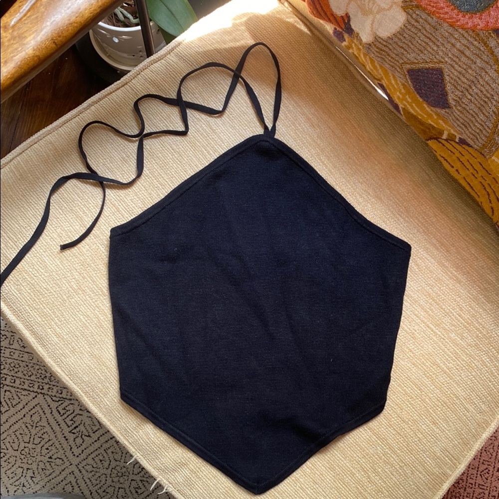 Abercrombie & Fitch Black Crop Top